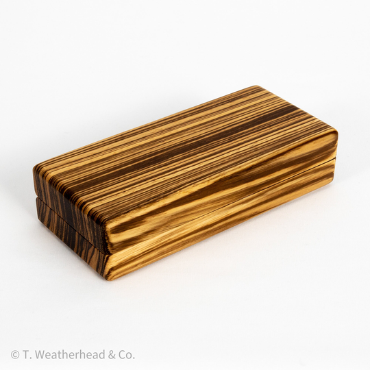 Wood Eyeglasses Case Zebra Handmade Exotic