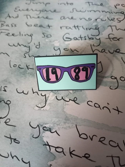 1989 Sunglasses Hard Enamel Pin