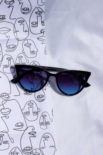 Black Mini Elegant Cat Eye Sunglasses