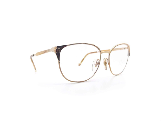 Vintage 80S Christian Lacroix 7410 40 Gold Glasses Frames // New Old Stock Eyeglasses