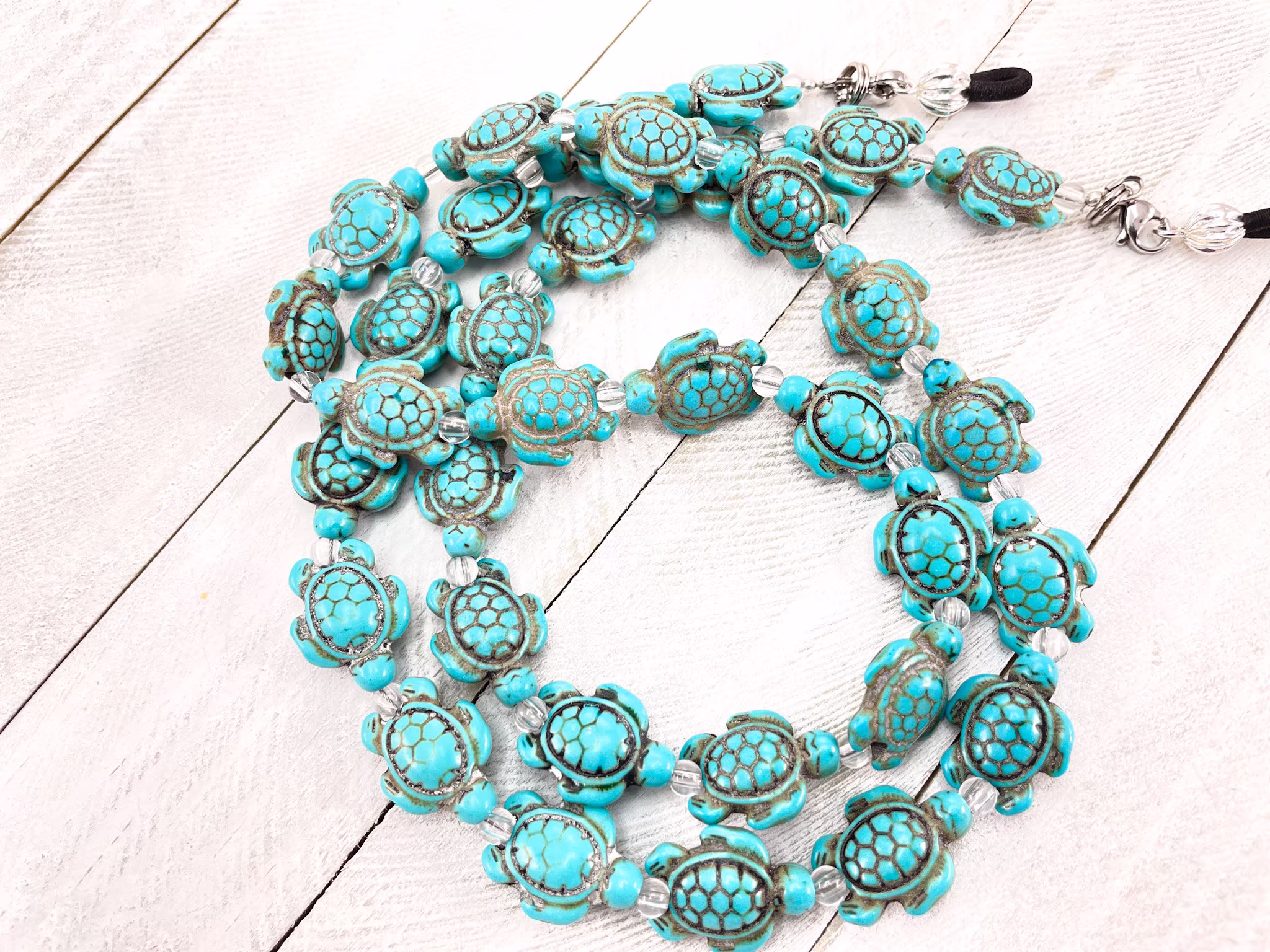 Turtle Stone Eyeglass Chain-Eyeglass Holder-Glasses Chain-Sunglass Chain-Sunglasses Lanyard