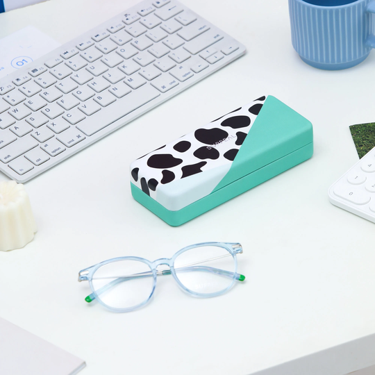 Suppeal Eyeglass Case Hard in Vibrant Colors, Leather Sunglasses Cases & Glasses Case, Ideal Gift For Her