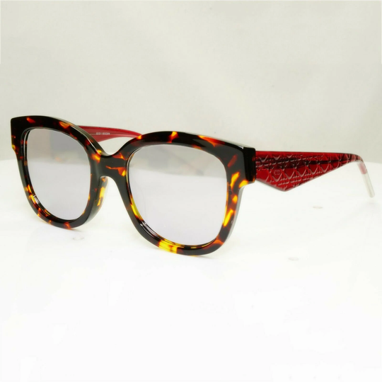 Authentic Dior Womens Sunglasses Burgundy Vintage Silver Mirror Very 1 31094