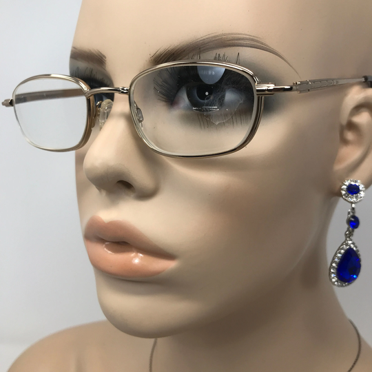 Vintage Specsavers Hirx6 Eyeglasses Glasses Frame Gold Square Used Eyeglass Frames Retro