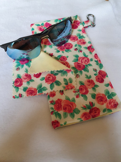 Liberty Fabric Snap Close Glasses Case/ Spectacle Case/Padded Case/Gift For Her/Summer Holiday Accessories/Clip On Case