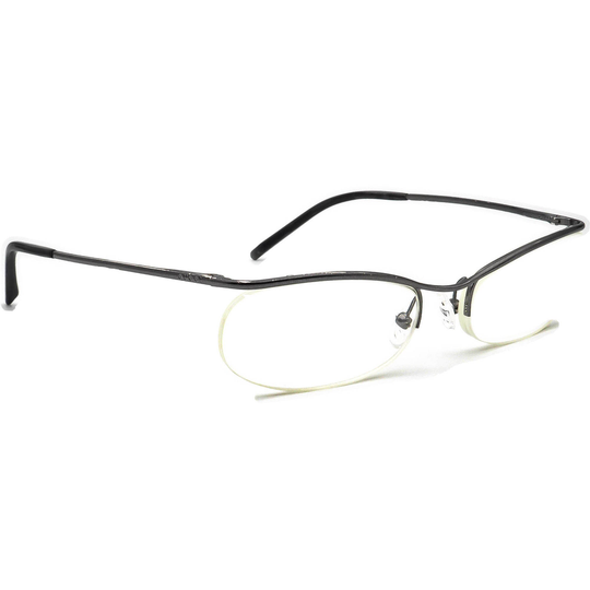 Gucci Eyeglasses Gg1664 Gunmetal Half Rim Metal Frame 56[]17 135