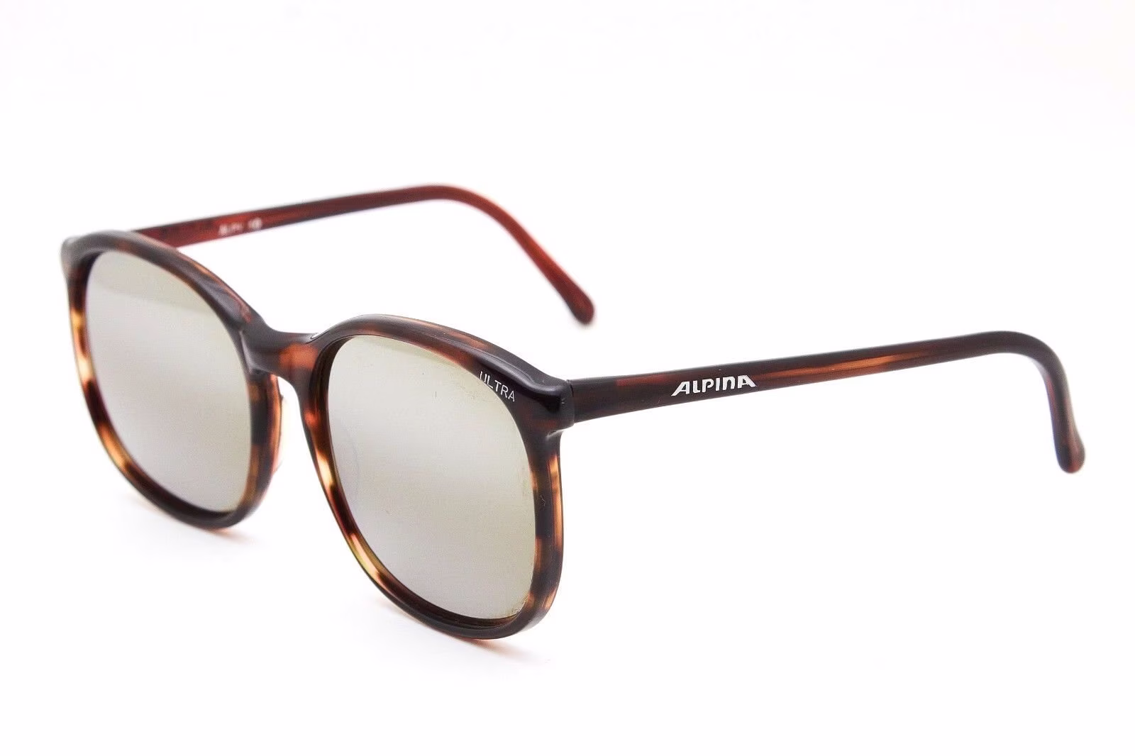 Vintage Man Sunglasses Alpina Alpy 10 Ultra Mirrorles Arctic Glacier Lenses Occhial Plastic Frame Classis Eyewear Aviator