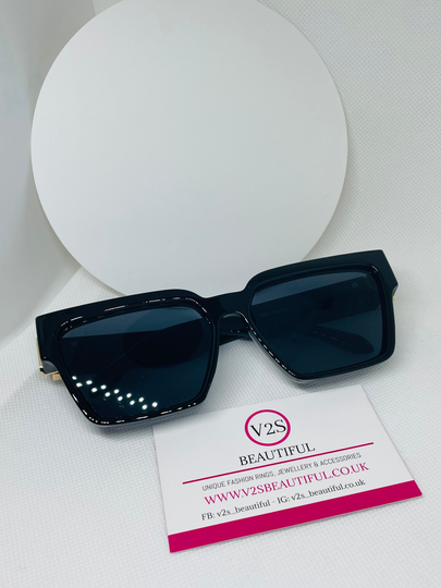 Luxury Retro Square Sunglasses For Women, Oversized Big Celebrity Sunglasses, Street Fashion Fashionable Glasses