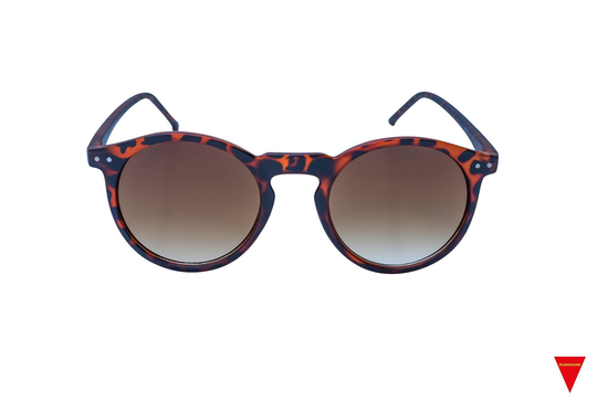 Round Sunglasses, 90's Tortoise Frame With Brown Lenses , Lightweight Plastic Sunglasses For Women, Men, Unisex