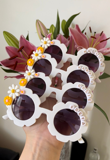 Personalised Children's Sunglasses | 0-6 Years Flower Girl Children Toddler Baby Birthday Stocking Filler