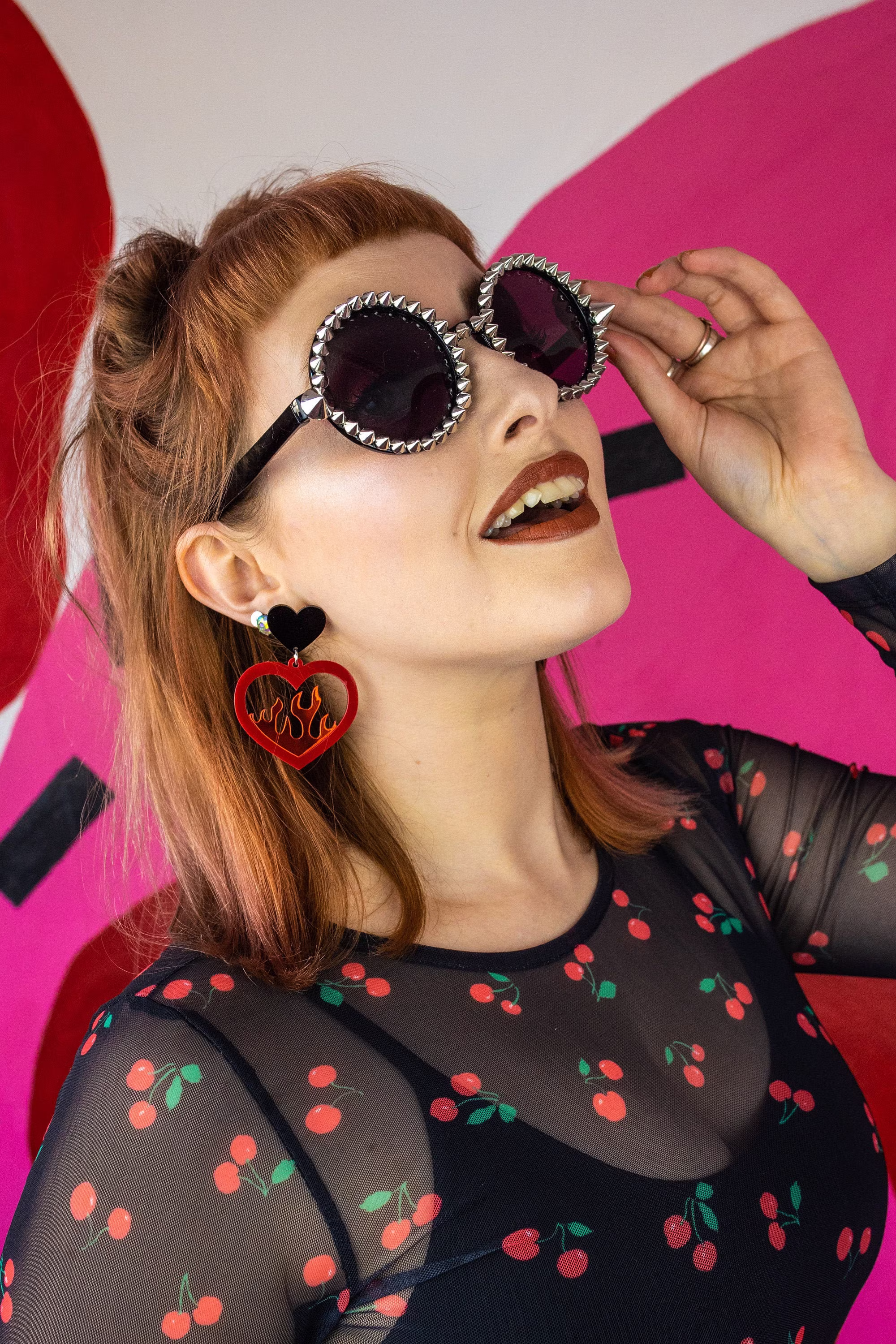 studded Round Sunglasses