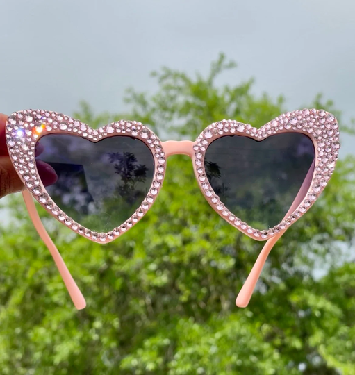 Heart Bling Sunglasses