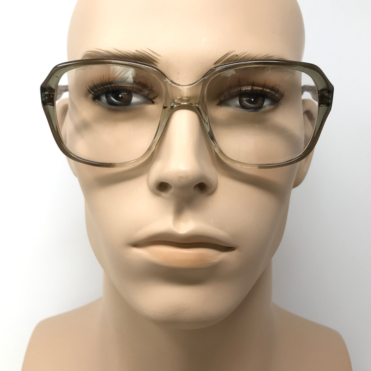 Vintage Pennine Mr Moon Eyeglasses Glasses Frame Clear Grey Square Used Eyeglass Frames Retro