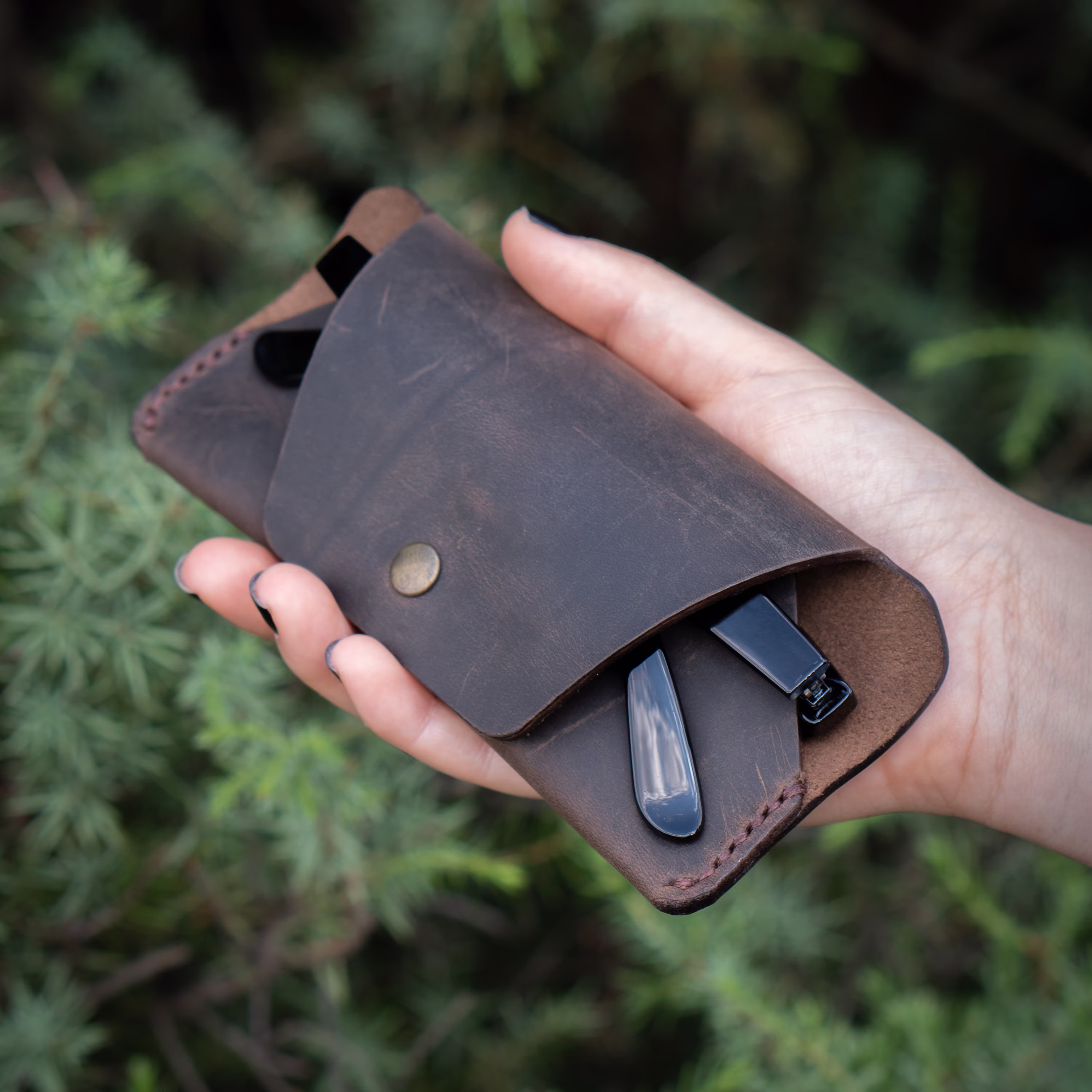 Minimalist Leather Glasses Case, Sleeve For Glasses, Sunglasses Holder, Special Summer Gifts Personalized, Edc