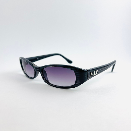 Authentic Y2K Rectangle Grey Frame Sunglasses | V.i.p Logo Sunglasses
