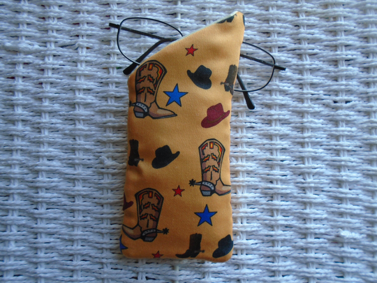 Line Dancing Hats Boots Glasses Case Fabric Lined Padded Gift Idea