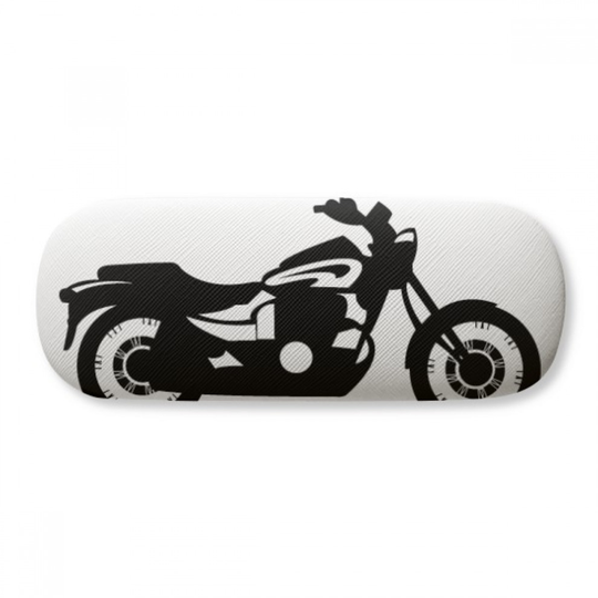Black Mechanical Motorcycle Illustration Glasses Case Eyeglasses Hard Shell Storage Spectacle Box