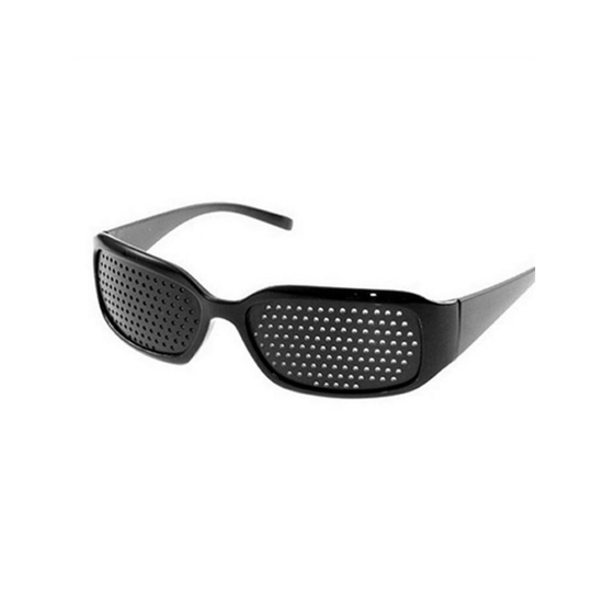 (As Seen on Image) Improve Pinhole Eyeglasses Exercise Vision Healing Improvement Care (black)
