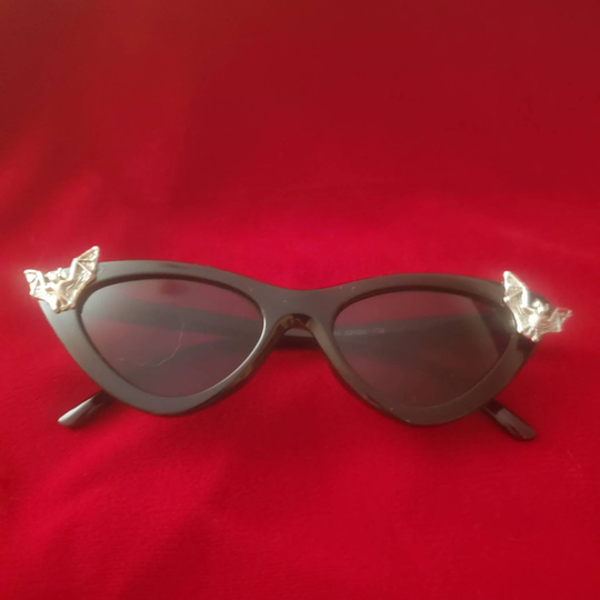 Bat Trimmed Cateye Sunglasses