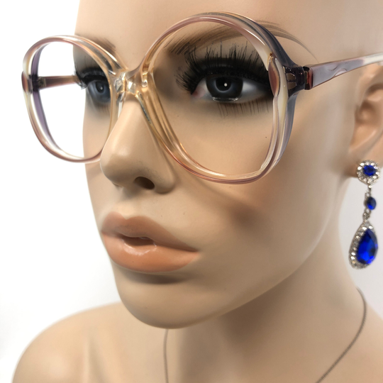 Vintage Square Eyeglasses Msd Julie Glasses Frame Purple Used Eyeglass Frames Retro