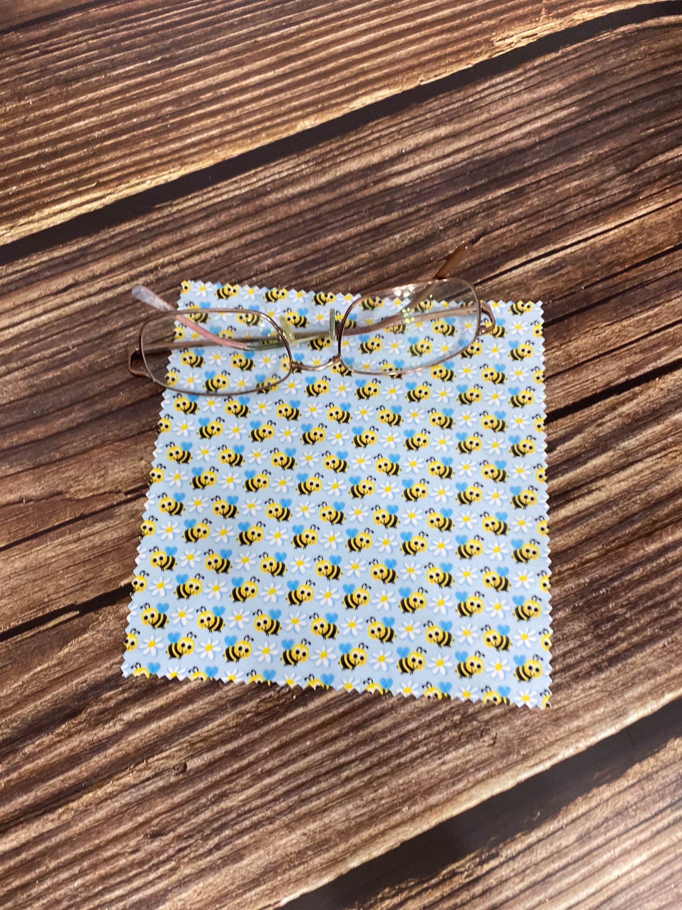 Cute Bees Microfiber Cloth Eye Glass Cleaning Tablet Phone