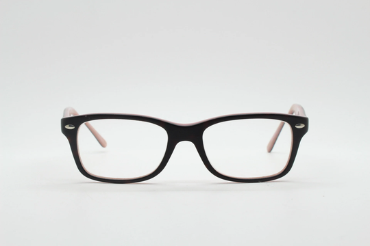 Ray-Ban New Wayfarer Design Glasses Model 1531. Brown Acetate Optical Frames With Pink Interior. Rayban Prescription Eyeglasses. Spectacles