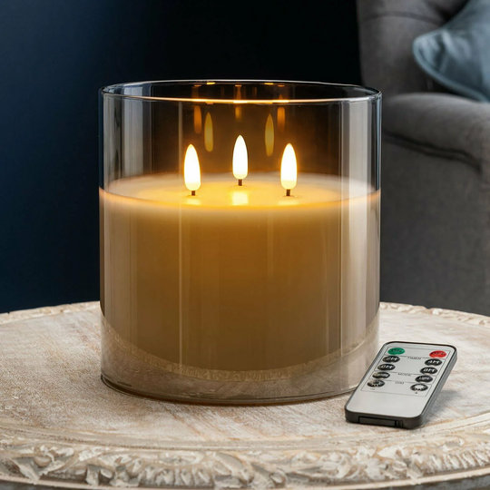 Flameless Triple Wick Led Candle