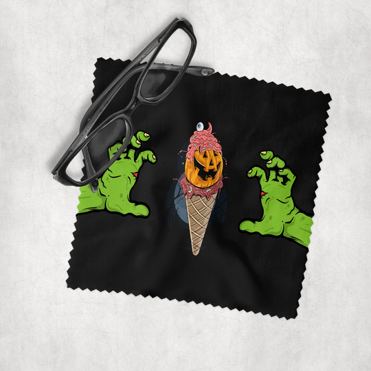 Halloween - Ice Scream Microfiber Lens Cleaning Cloth For Eyeglasses, Cameras, Smartphones & All Screens