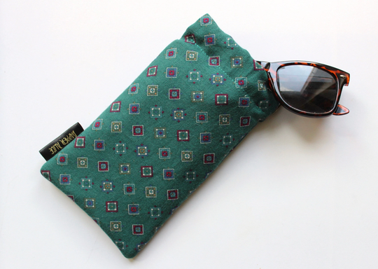 Vintage 80S Laura Ashley Fabric Sunglasses Case. Ditsy Geometric Glasses Pouch. Large Padded Summer Accessory. Ucycled, Eco, Recycled Gift