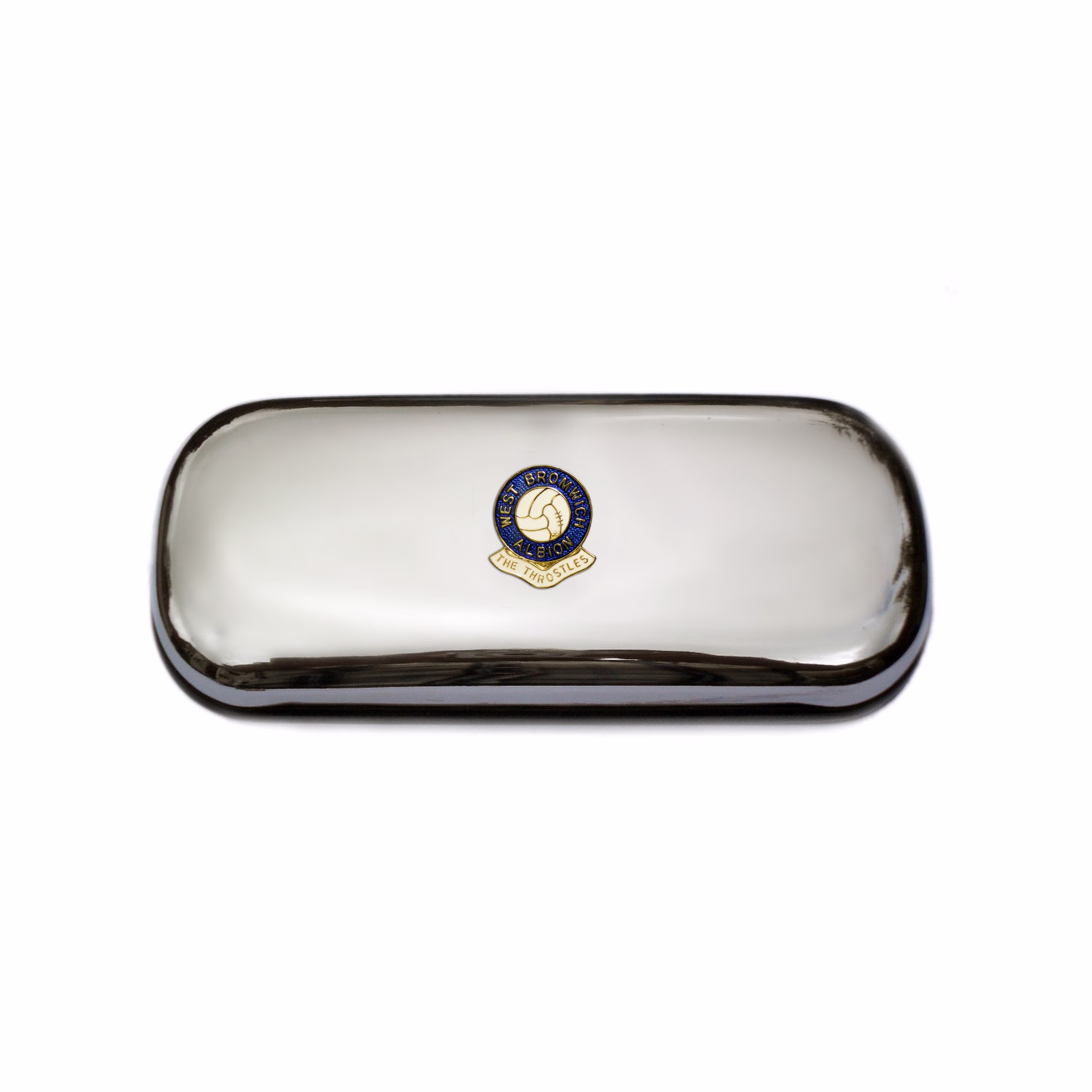 West Bromwich Albion Football Club Polished Chrome Glasses Case