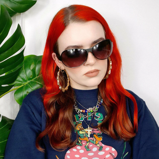 Vintage Y2K Purple & Pink Ombre Lens Sunglasses