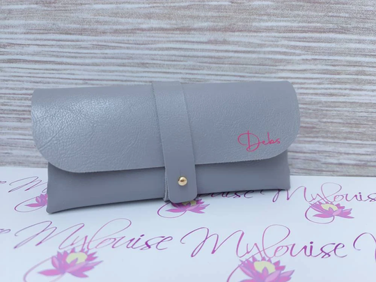 Personalised Leather Glasses Case, Sunglasses Sleeve