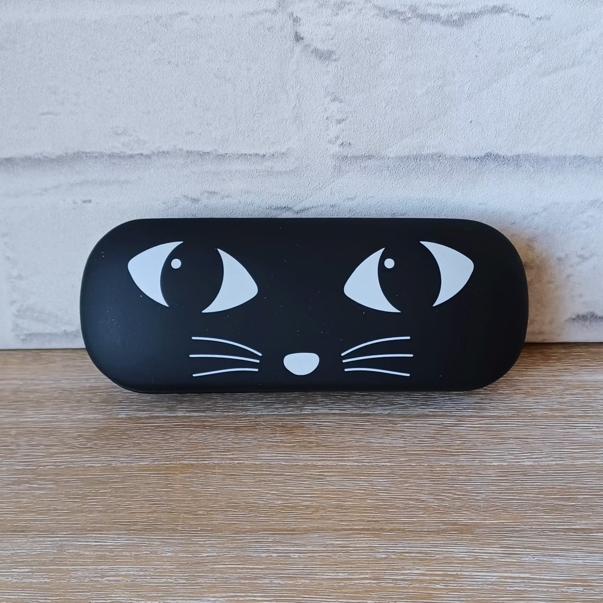 Black Cat Lover Gift Sunglasses Case Hard Glasses Spectacles Cleaning Lens Cloth Ladies Men's Women's Boy's Teenager Present Kids