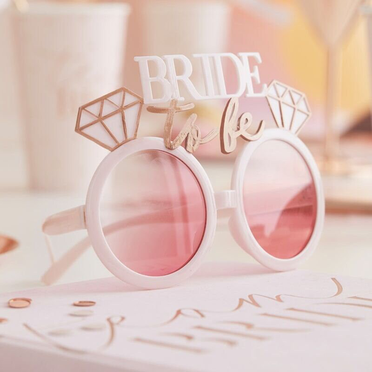 Rose Gold Bride To Be Sunglasses, Gift, Team Bride, Gift For Be, Hen Party Photo Props, Bachelorette Props
