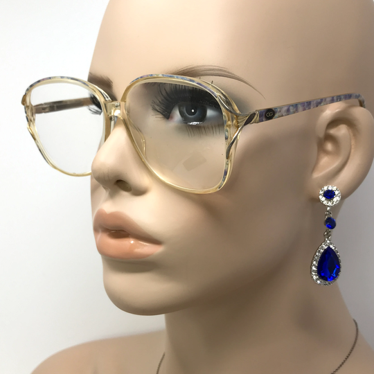Vintage Oliver Goldsmith Lilac Eyeglasses Glasses Frame Clear Square Used Eyeglass Frames Retro