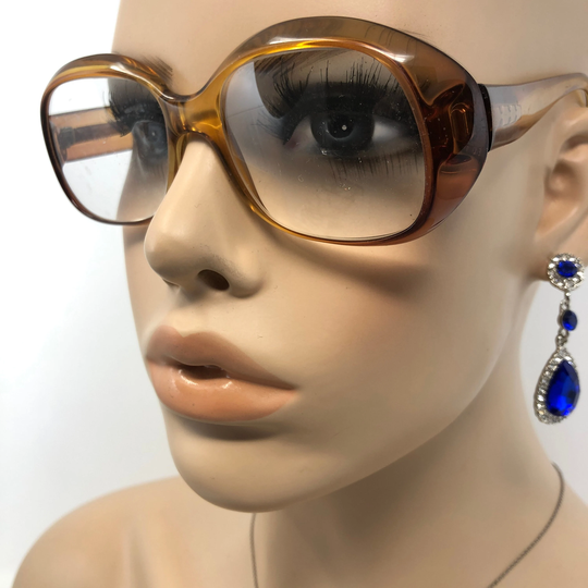 Vintage Viennaline Eyeglasses Glasses Frame Brown Oval Thick Chunky Used Eyeglass Frames Retro