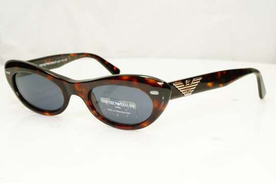 Authentic Emporio Armani Womens Vintage Sunglasses Eagle Brown 542 063 34409