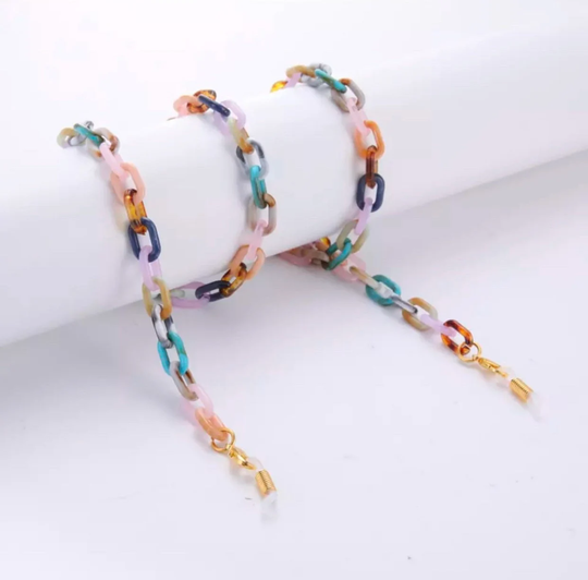 Fashion Glasses Chain For Women Acrylic Sunglasses Chains Lanyard Straps Cords Chic Eyeglasses Holder Neck Rope