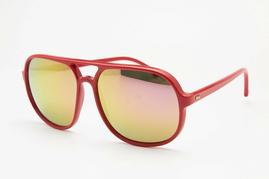 Unisex Sport Vintage Sunglasses Bolle Red Nylon Tone Frame Aviator Woman Oversize Glasses