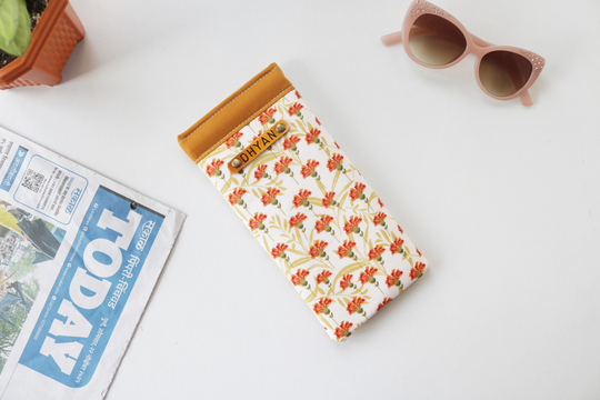 Floral Fabric Custom Sunglass Case For Her
