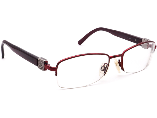Burberry Eyeglasses B 1146 1092 Burgundy Half Rim Frame Italy 50[]17 135