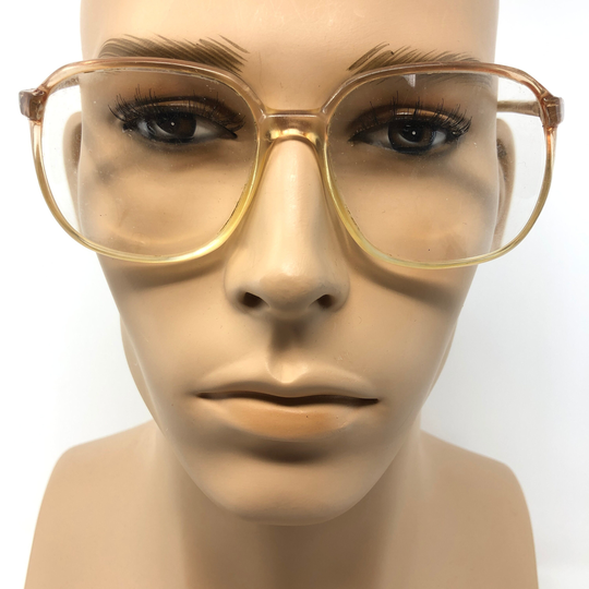 Vintage Mens Eyeglasses Glasses Frame Brown Square Used Eyeglass Frames Retro