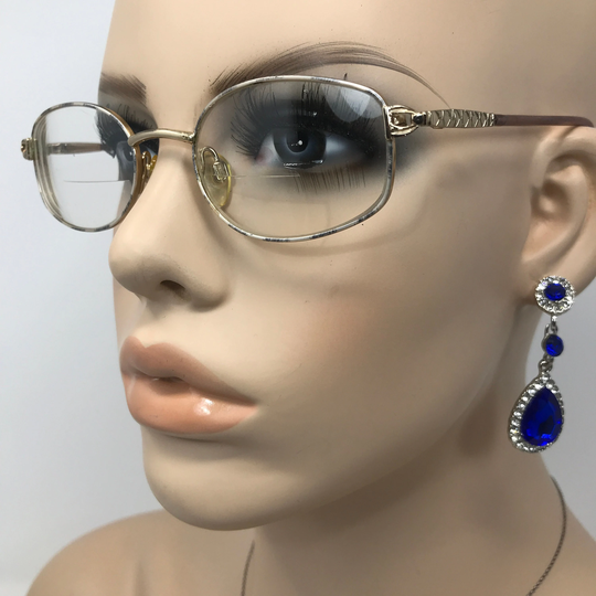 Vintage Specsavers Candice Eyeglasses Glasses Frame Silver Oval Used Eyeglass Frames Retro