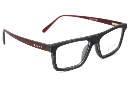 Denim/Jean Eyewear | Bot - Black Jean Prescription Frame Denim Eyeglasses Specs Eye Glasses Jeanx