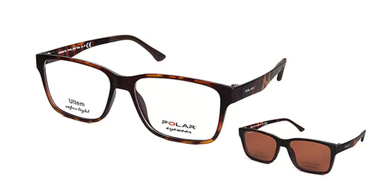 Polar Eyeglasses 403 With Clip On 428