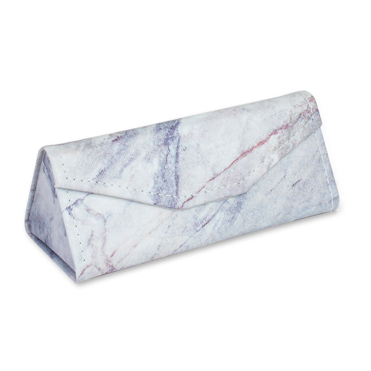 Taylorhe Compact Glasses Case/Pouch Marble Texture Pattern