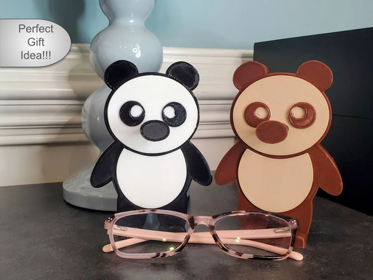 Panda Glasses Holder, Eyeglasses Teddy Bear Stand, Stocking Stuffer Idea