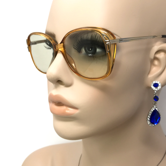Vintage Ladies Eyeglasses Glasses Frame Brown Square Used Eyeglass Frames Retro