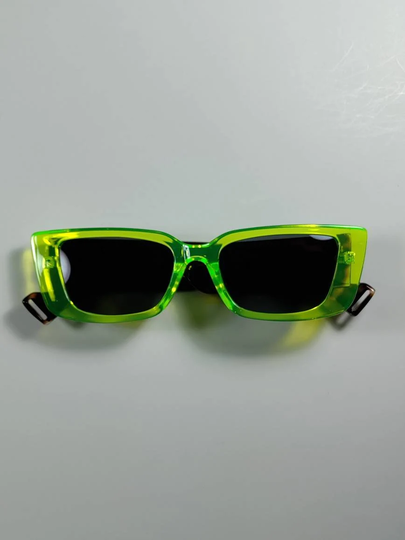 Green Square Frame Sunglasses