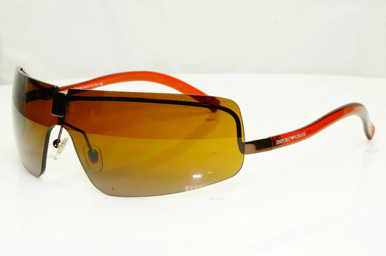 Authentic Emporio Armani Mens Womens Vintage Sunglasses Brown 254 1365/60 34398